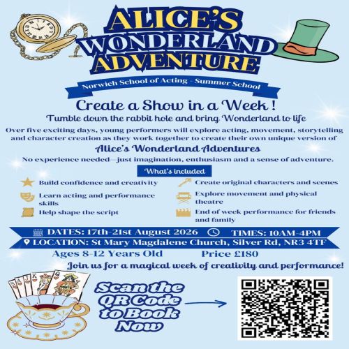 Alice's Wonderland Adventure | Children's Drama Summer School (Ages 8-12) — event image